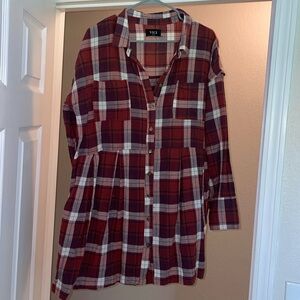 Vici Plaid Dress Sz M